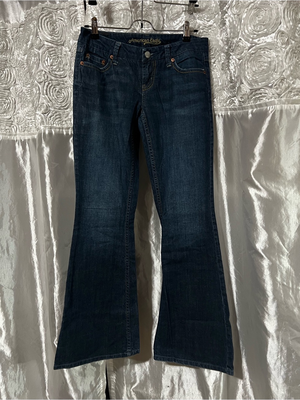 American Eagle Outfitters Dark Indigo Wide Leg Jeans